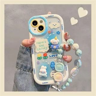 เคสโทรศัพท์มือถือ แบบนิ่ม ลายกระต่ายน่ารัก สําหรับ Apple Iphone 14 13promax 11 12 xs 7 8plus