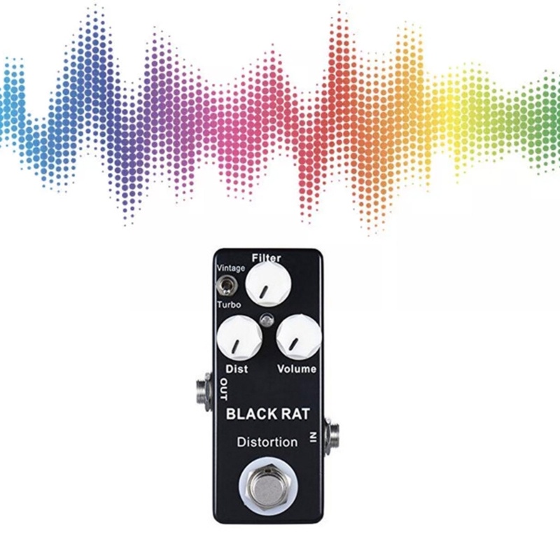 BTM Rat Distortion Mini Guitar Effect Pedal สําหรับนักกีตาร์ True Bypass LED Indicator