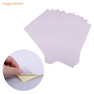 Magicalhour^^ กระดาษ ผิวด้าน ขนาด A4 มีกาวในตัว สีขาว สําหรับสํานักงาน 10 แผ่น