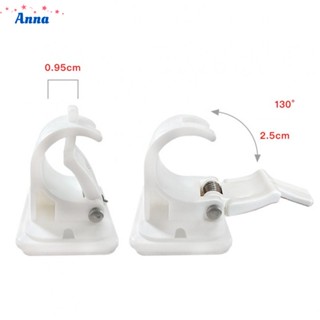 【Anna】Fishing Rod Rack 2pcs ABS Adhesive Anglers Bayonet Bracket Clamps Clips