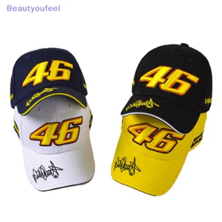 [Beautyoufeel] หมวกเบสบอล ปักลาย MOTO GP VR 46 Rossi สําหรับแข่งรถจักรยานยนต์