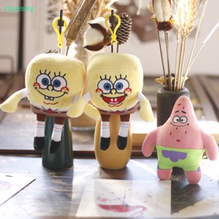 [risesky] พวงกุญแจ จี้ตุ๊กตาการ์ตูนอนิเมะ SpongeBobs Patrick Star ผ้ากํามะหยี่ขนนิ่ม สําหรับตกแต่งกระเป๋า