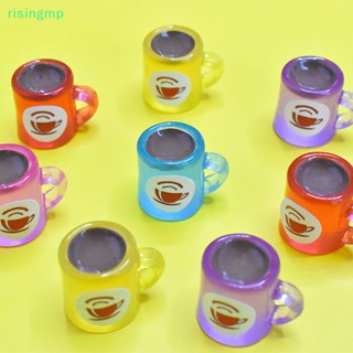 [risingmp] โมเดลแก้วกาแฟเรซิ่นเรืองแสง ขนาดเล็ก 5 ชิ้น