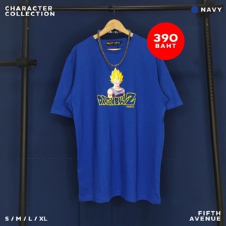 ดูดีนี่ 🟠เสื้อยืดดราก้อนบอล DragonBallZ🐉Charactor-VEGETA-BK / เบจิต้า-สีน้ำเงิน