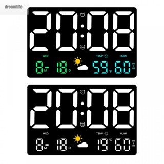 【DREAMLIFE】Weather Clock Calendar Digital Indoor Outdoor Reliable Weather Forecast