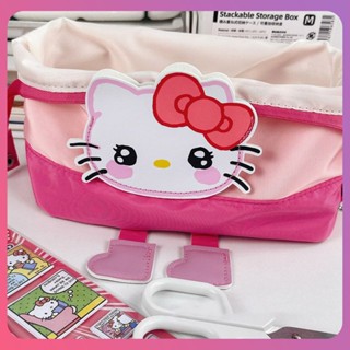 กระเป๋าเครื่องเขียน Sanrio สร้างสรรค์สำหรับนักเรียนความจุขนาดใหญ่ Pochacco Kuromi Hello Kitty กระเป๋าดินสอ Girl Heart กระเป๋าซิปอเนกประสงค์อเนกประสงค์ [COD]
