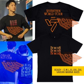 【cotton Tshirts👕】T-shirt Korean seventeen be the sun world tour Version Of the sablon SEGITA Sogan