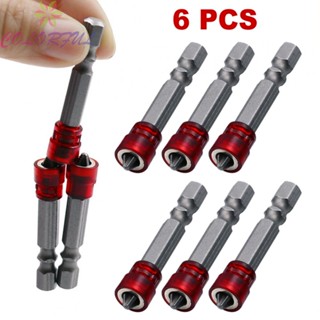 【COLORFUL】Cross Screwdriver 6pcs Grey &amp; Red Plasterboard Screws Locating Durable