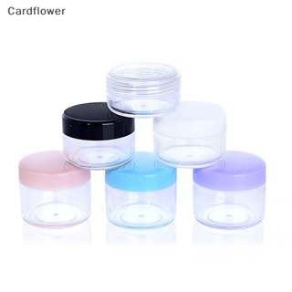 &lt;Cardflower&gt; ขวดโหลพลาสติกเปล่า ทรงกลม ขนาดเล็ก สําหรับใส่เครื่องสําอาง โลชั่น ครีม 10 ชิ้น