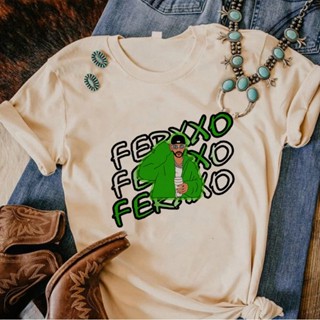 Feid Ferxxo เสื้อยืด ลายมังงะ แนวสตรีท สําหรับผู้หญิง y2k