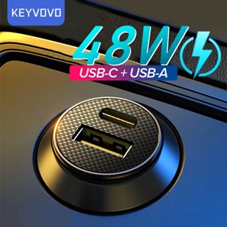 อุปกรณ์ชาร์จโทรศัพท์มือถือ 48W Mini Type C USB 3.0 ชาร์จเร็ว สําหรับ iP Huawei Auto PD 3.0