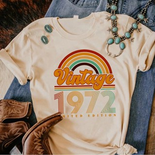 1972 เสื้อยืด พิมพ์ลายกราฟฟิค ตลก สําหรับผู้หญิง