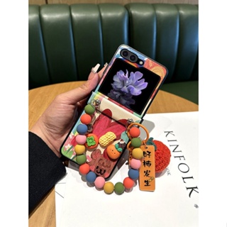 เคสโทรศัพท์มือถือหนัง พลิกตั้งได้ ลายการ์ตูน สําหรับ Samsung Galaxy Z Flip 4 Z Flip5 Z Flip 3