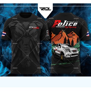 [พร้อมส่ง] เสื้อกีฬาแขนสั้น ลาย Police Patrol vehicles สําหรับเด็กผู้ชาย