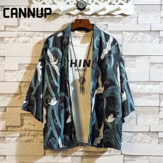 CANNUP เสื้อ เสื้อลายดอก เสื้อฮาวาย ส่ได้ทั้งชาย-หญิง ใส่สบายๆ เสื้อสงกรานต์ C26A031