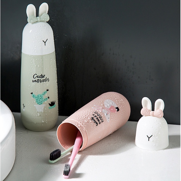 KTHOME ปลีก/ส่ง กล่องใส่แปรงสีฟันน่ารัก แบบพกพา อุปกรณ์ห้องน้ํา ฝาครอบแปรงสีฟัน