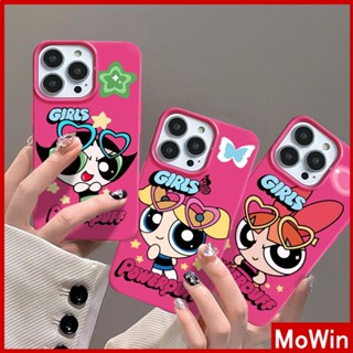 Mowin - เข้ากันได้สำหรับ เคสไอโฟน เคสไอโฟน11 เคส iphone 11 เคส iPhone สีแดงเคลือบเงา TPU Candy Case เคสนิ่มกันกระแทกป้องกันกล้อง Cute Girl ใช้ได้กับ iPhone  14 13 Pro max 12 Pro Max 11 xr xs max 7Plus 8Plus