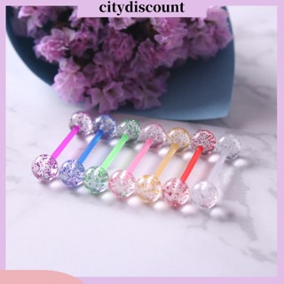 &lt;citydiscount&gt; เครื่องประดับ จิวเจาะร่างกาย ลิ้น บาร์เบลล์ 8 ชิ้น