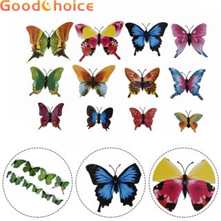 【Good】For Smooth Surface 12x Simulation Butterfly Wall Stickers Indoor Home Decoration【Ready Stock】