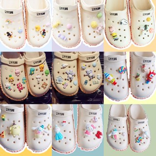 CROCS เครื่องประดับ จี้รูปสุนัข Sanrio My Melody Jibits Mickey Pikachu Jibitz Charm Pin Rabbit Bear Croc Jibbits น่ารัก สําหรับผู้หญิง