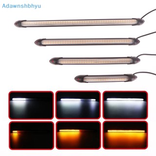 Adhyu ใหม่ แถบไฟเลี้ยว LED 12V 1 คู่ สําหรับรถยนต์