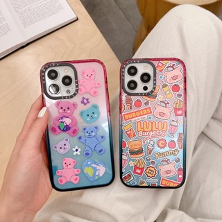 Casetify เคสป้องกันโทรศัพท์มือถืออะคริลิค ลายหมี LULU สําหรับ iPhone 14 12 13 Pro Max