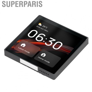 Superparis Smart Home Switch Panel  100-240V 4 Inch Automatic Brightness Adjustment Date Time Display APP Control for Indoor