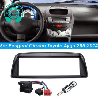 กรอบแผงวิทยุรถยนต์ 1 Din CD DVD สําหรับ Citroen C1 Toyota Aygo Peugeot 107