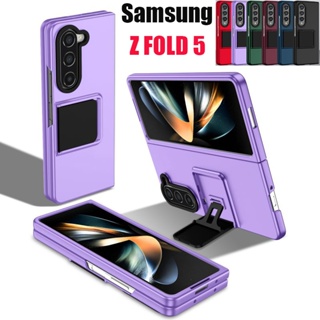 เคสโทรศัพท์มือถือแบบแข็ง กันกระแทก พร้อมขาตั้ง สําหรับ Samsung Galaxy Z FOLD5 4 3 5G Flip 3 5G