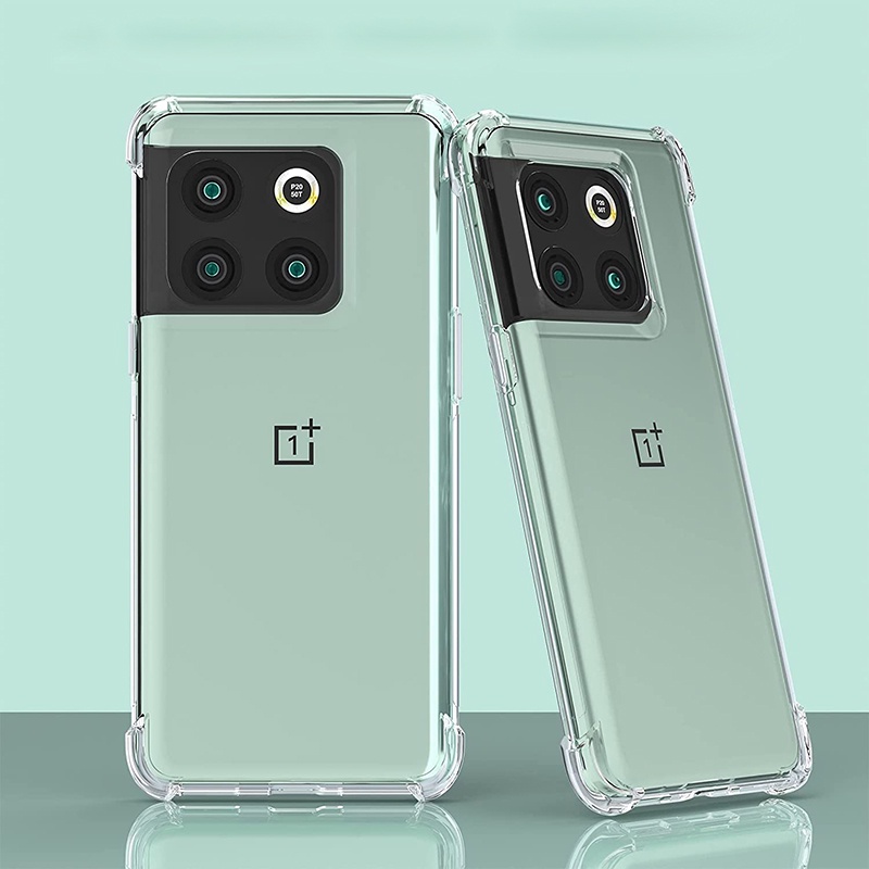 เคสโทรศัพท์มือถือ TPU แบบนิ่ม กันกระแทก ประดับคริสตัลเจลใส สําหรับ OnePlus 10T 10R 9R 9RT 8T 5 5T 6 