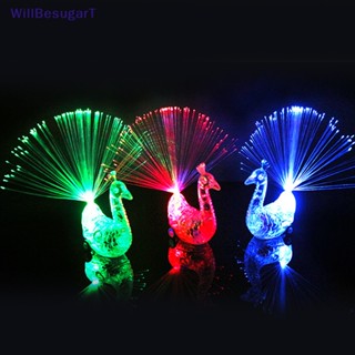 [WillBesugarT] ของเล่นนกยูงเรืองแสง LED 3 ชิ้น