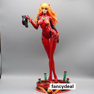  Eva NEON GENESIS Asuka Langley Soryu GK โมเดลฟิกเกอร์ PVC สเกล 1/4 ขนาด 45 ซม. ของเล่นสําหรับเด็ก