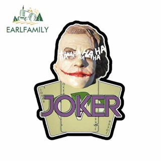 Earlfamily สติกเกอร์ไวนิล ลายอนิเมะ Joker JDM กันน้ํา สําหรับติดตกแต่งรถยนต์ รถบรรทุก 13 ซม. x 10.9 ซม.