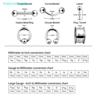 Habitatport จิวสะดือ จิวสะดือ รูปหัวใจ ประดับกลิตเตอร์ 1 ชิ้น