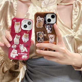 เคสโทรศัพท์มือถือ ซิลิโคน กันกระแทก ลายสัตว์เลี้ยง สุนัข แมวน่ารัก สร้างสรรค์ สําหรับ Iphone 12 11 13 14 PRO MAX 14 13ProMax 12 13pro 11 14pro