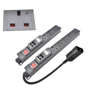 Pdu รางปลั๊กไฟอัจฉริยะ 2-10AC 2 เมตร ปลั๊ก UK C14