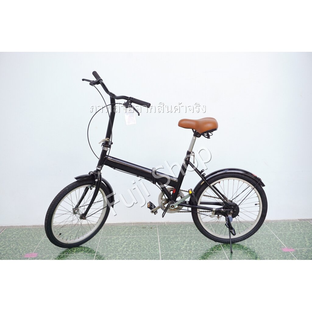 จักรยานพับได้ญี่ปุ่น - ล้อ 20 นิ้ว - ไม่มีเกียร์ - สีดำ [จักรยานมือสอง]