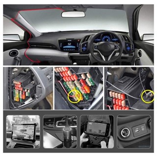 Lucky ที่ชาร์จแบตเตอรี่ 12V24V เป็น 5V2A Type C สําหรับรถยนต์ GPS