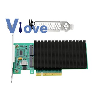 Anm02pe08 NVMe ตัวควบคุม PCIe เป็น M.2 พอร์ตคู่ พร้อมฮีทซิงค์ (ไม่ใช่กับ SSD)