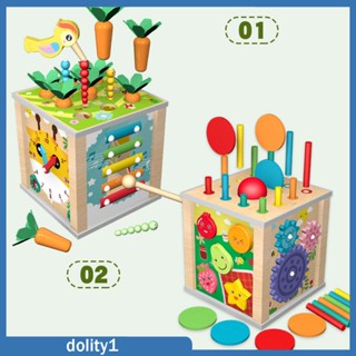 [Dolity1] ของเล่นลูกบาศก์มอนเตสซอรี่ 9 in 1 สําหรับเด็กก่อนเรียน