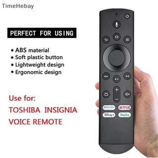 Timehebay รีโมตคอนโทรล แบบเปลี่ยน สําหรับ Insignia Toshiba Fire TV 65LF711U20 CT-RC1US-19 NS-RCFNA-19 EN