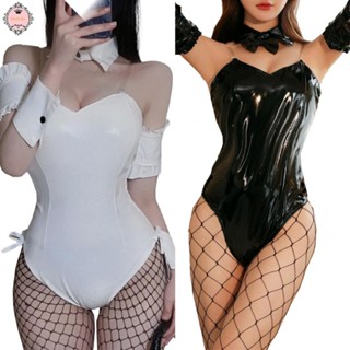 Women Sexy Lingerie Bunny Girl Role Play Uniform Cosplay Set Erotic Bodysuit