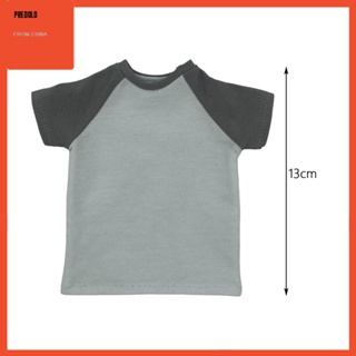 [Predolo] เสื้อยืดแขนสั้น สเกล 1/6 แฮนด์เมด สําหรับตุ๊กตา 12 นิ้ว