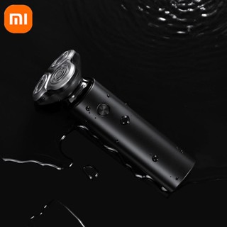 Xiaomi Mijia เครื่องโกนหนวดไฟฟ้า S500 หัวมีดโกน แบบยืดหยุ่น 3 ใบมีดคู่เทอร์โบ + โหมดสบาย แบบเปียก แห้ง ล้างทําความสะอาดได้