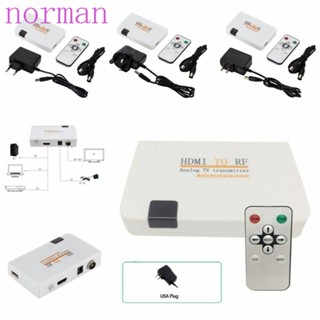 Norman อะแดปเตอร์รับส่งสัญญาณดิจิทัล HDMI เป็น RF เป็นสัญญาณอะนาล็อก HDMI เป็น RF Coax เอาท์พุตโคแอ็กเชียล HDMI เป็น RF