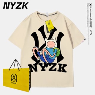 Nyzk เสื้อยืดแขนสั้น ผ้าฝ้าย พิมพ์ลายอนิเมะ adventure live treasure แฟชั่นฤดูร้อน สําหรับผู้ชาย