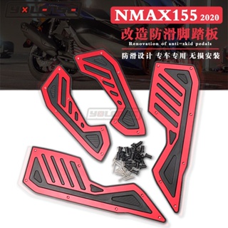 ที่เหยียบเท้าอลูมิเนียมอัลลอยด์ CNC กันลื่น ดัดแปลง สําหรับ Yamaha NMAX N-MAX155