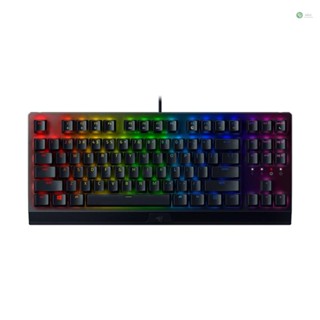 [พร้อมส่ง]Razer Blackwidow V3 คีย์บอร์ดเล่นเกม แบบใช้สาย 87 คีย์ RGB พร้อมสวิตช์เชิงกล สีเหลือง