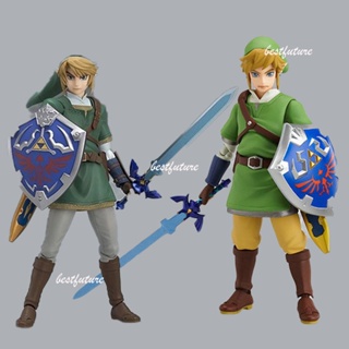 โมเดลฟิกเกอร์ Link Figma 153 320 Zelda Sword The Legend of Zelda ขยับได้