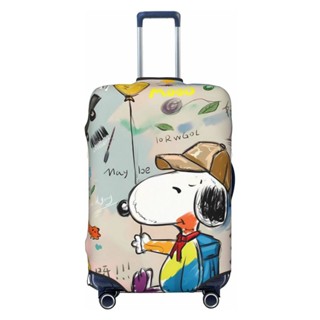 (พร้อมส่ง) ผ้าคลุมกระเป๋าเดินทางแฟชั่น ลายการ์ตูน Snoopy หนา 18 นิ้ว - 32 นิ้ว กันฝุ่น กันน้ํา